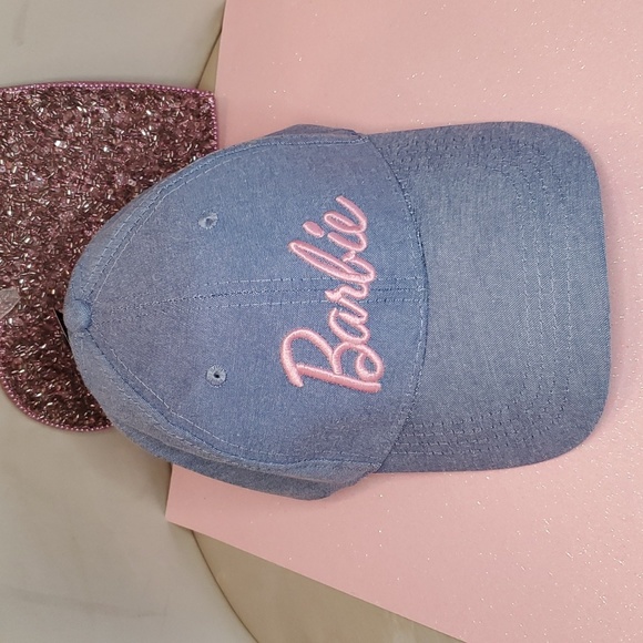 Barbie Accessories - Barbie 💘NWT💘 Beautiful Blue Baseball Hat with Pink Stitched BARBIE Logo!💘💘💘